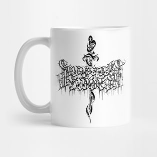 Serpent's Sword Black Logo Mug